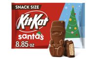 The Santa-shaped chocolates are the first to deviate from the traditional shape. (Image via Hershey's)